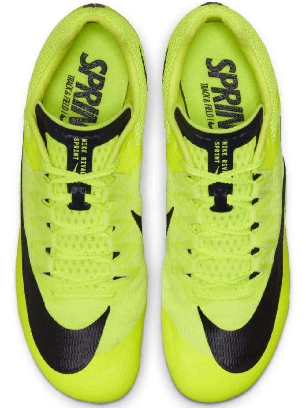 Nike Men’s Sprint Track Shoes - Volt/Black